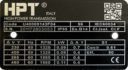 Targhetta Personalizzata Motori